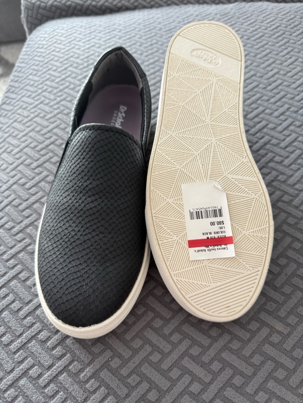 New!! Dr. Scholl's Black Slip-On Casual Sneakers size 7 - Picture 7 of 7